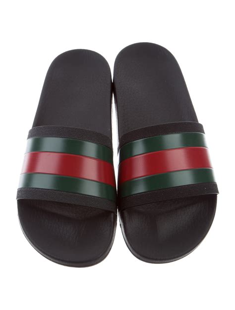 gucci web sandals sizing|Gucci slide sandals price.